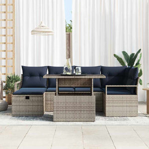 Gartensofa Set mit Kissen & Stauraum