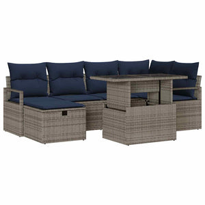 Gartensofa Set mit Kissen & Stauraum