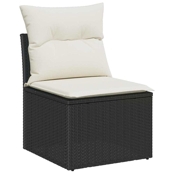 Poly Rattan Sofa Set mit Kissen, 7-teilig