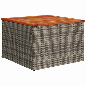 vidaXL Ensemble de canapés de jardin 7 pcs Gris 55 x 62 x 69 cm Résine tressée