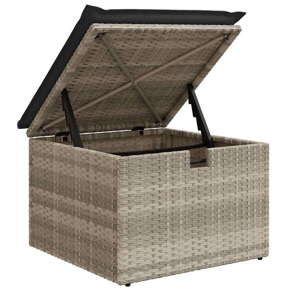 Garten Sofa Set 9-teilig Hellgrau