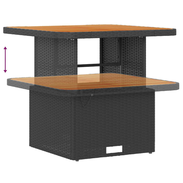 Poly-Rattan Gartensofa Set, 12-teilig, Schwarz