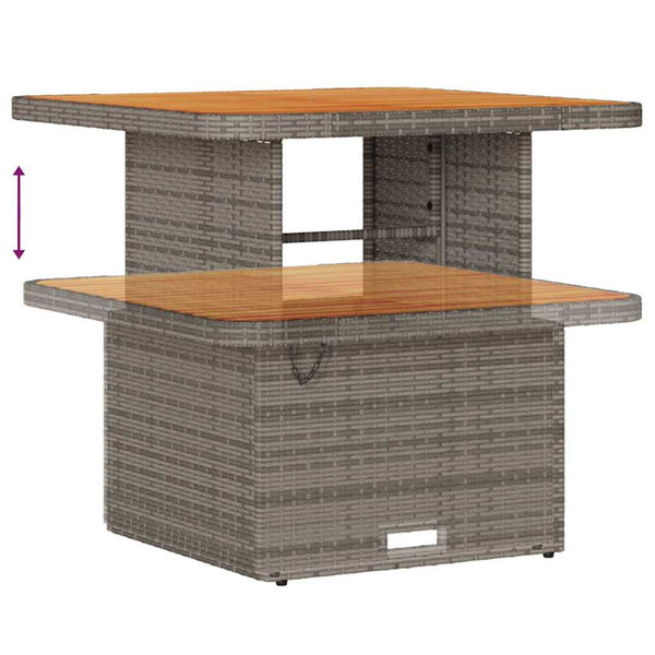 vidaXL Salon de jardin avec coussins 11 pcs Gris