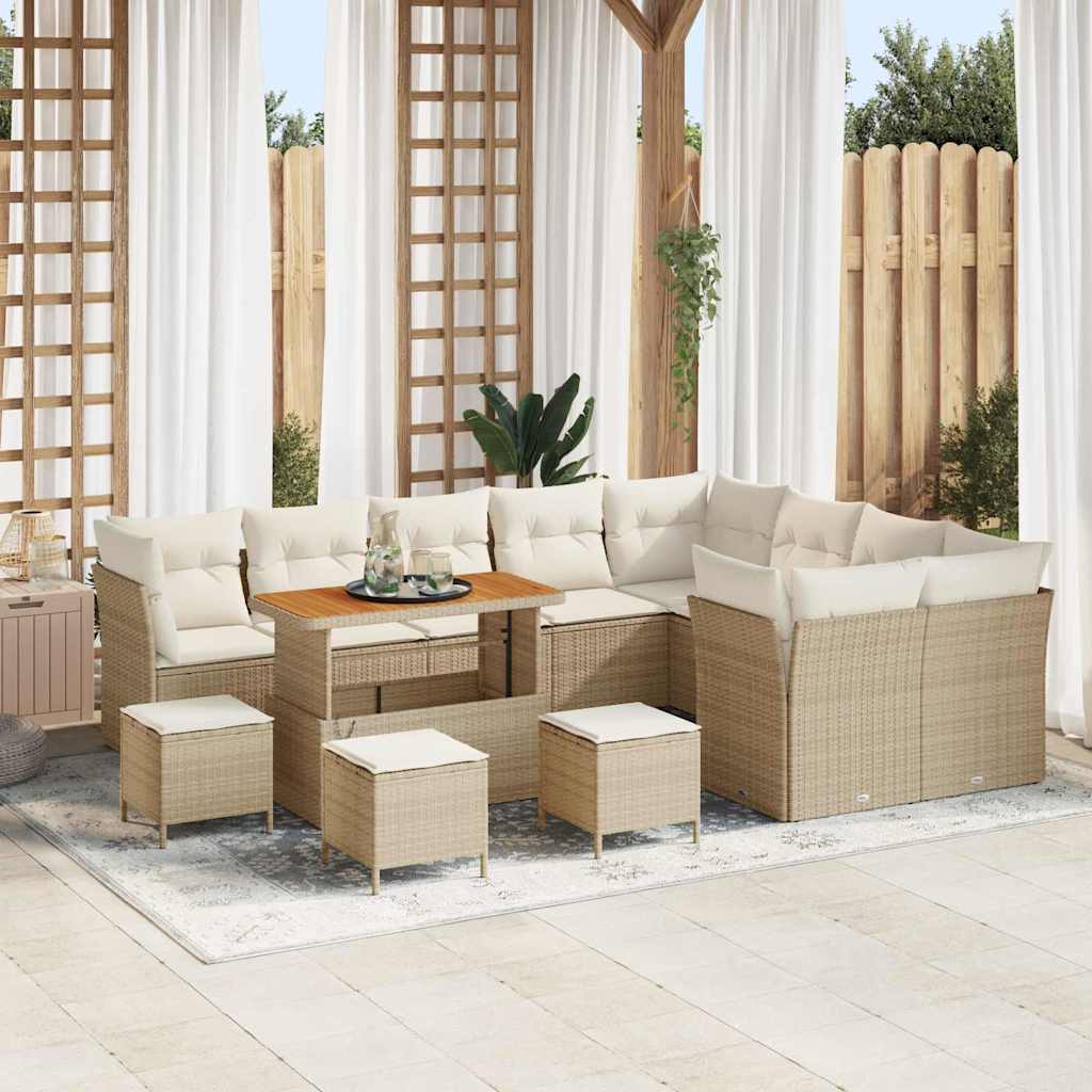 Garten Sofa Set mit Kissen & Stauraum