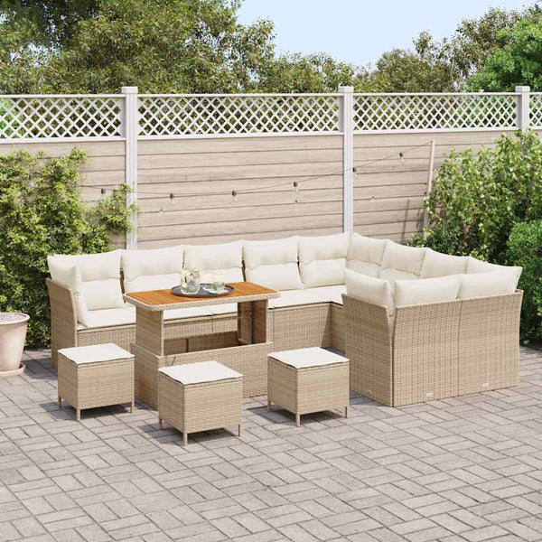 Garten Sofa Set mit Kissen & Stauraum