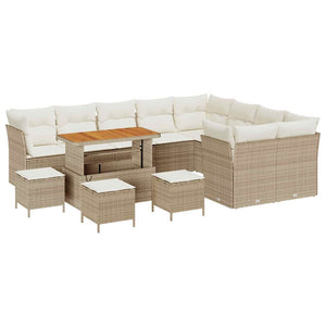 Garten Sofa Set mit Kissen & Stauraum