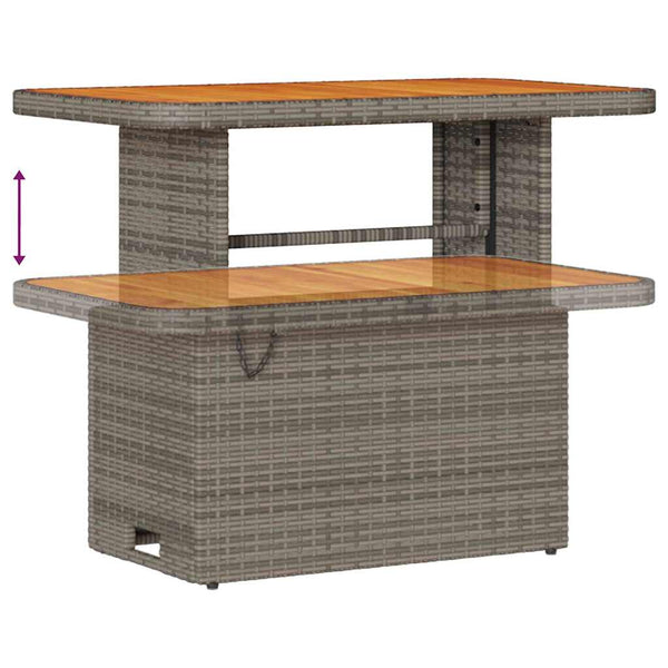 Garten Sofa Set Grau mit Kissen & Stauraum