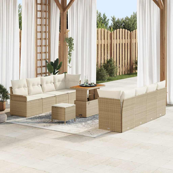Garten Sofa Set Beige Creme