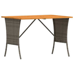 Garten Sofagarnitur L-Form Grau Poly Rattan 4-tlg.