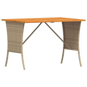 4-tlg. Garten Sofagarnitur Beige Poly Rattan
