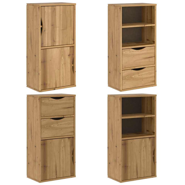 Kiefer Beistellschränke 4er Set