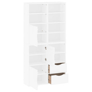 ODDA Beistellschränke, 4er Set, Kiefer Massivholz Weiß