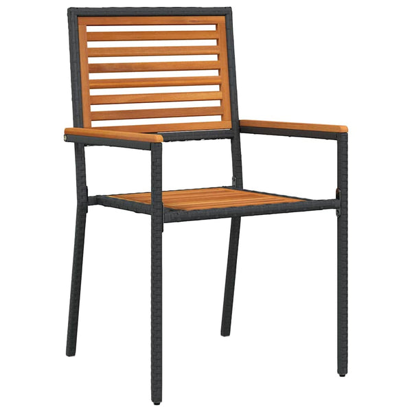 3-teilige Garten Essgruppe Poly-Rattan