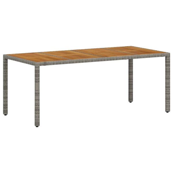 vidaXL Salle à manger de jardin 9 pcs Gris et marron Résine tressée