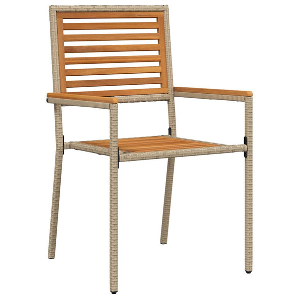 Garten Essgruppe 5-teilig Akazie Beige