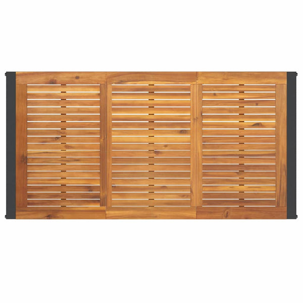 7-teilige Garten Essgruppe Beige Braun Poly-Rattan