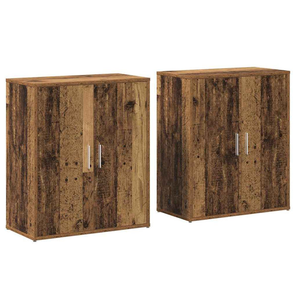 Sideboard 2er Set Altholz 60x31x70 cm