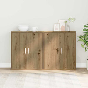 vidaXL Buffet 2 pcs Chêne artisan 60 x 31 x 70 cm Bois d'ingénierie