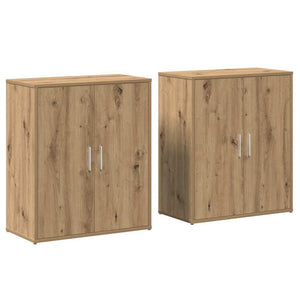 vidaXL Buffet 2 pcs Chêne artisan 60 x 31 x 70 cm Bois d'ingénierie
