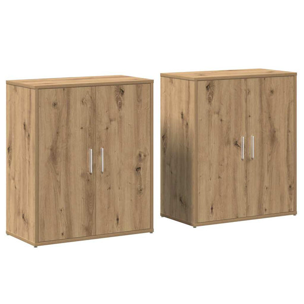 vidaXL Buffet 2 pcs Chêne artisan 60 x 31 x 70 cm Bois d'ingénierie