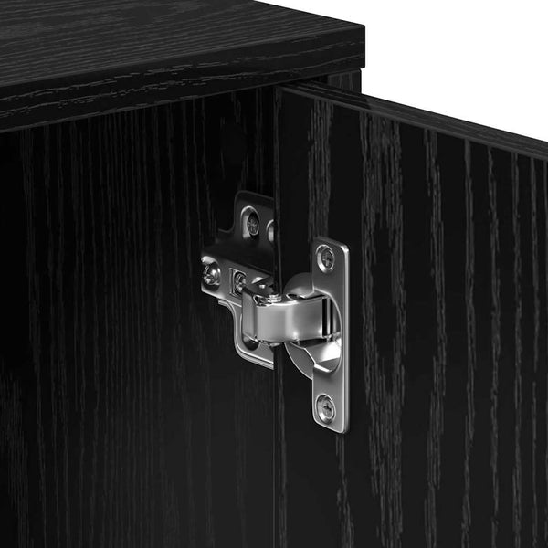 vidaXL Buffet 2 pcs noir aspect chêne 60 x 31 x 70 cm