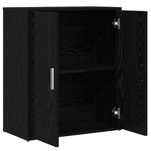 vidaXL Buffet 2 pcs noir aspect chêne 60 x 31 x 70 cm