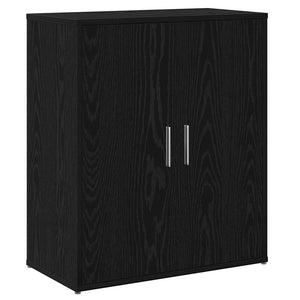 vidaXL Buffet 2 pcs noir aspect chêne 60 x 31 x 70 cm