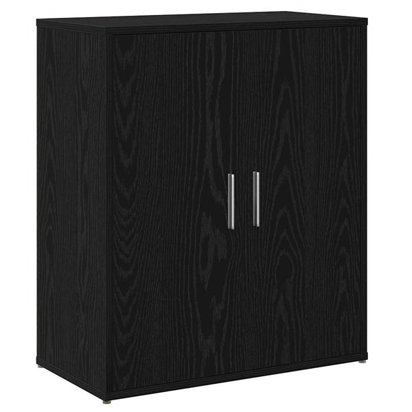 vidaXL Buffet 2 pcs noir aspect chêne 60 x 31 x 70 cm