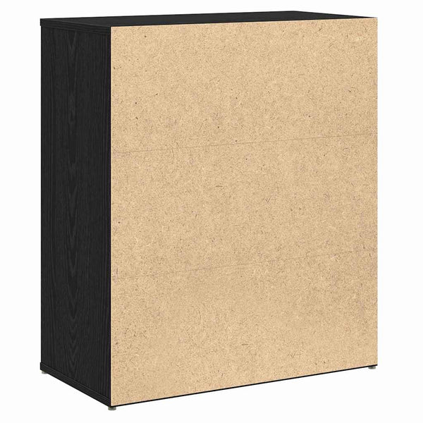 vidaXL Buffet 2 pcs noir aspect chêne 60 x 31 x 70 cm