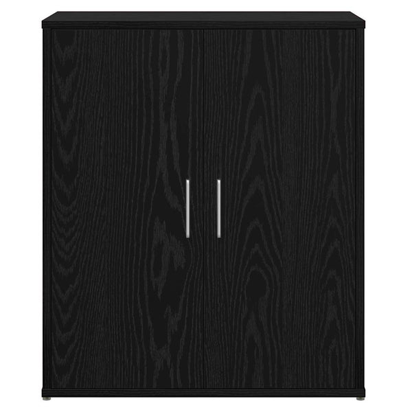 vidaXL Buffet 2 pcs noir aspect chêne 60 x 31 x 70 cm