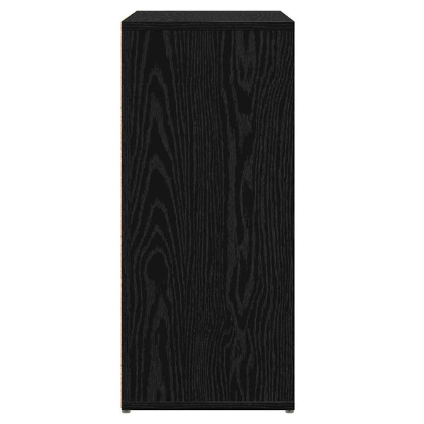 vidaXL Buffet 2 pcs noir aspect chêne 60 x 31 x 70 cm