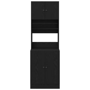 Küchenbuffet 2er Set Schwarz Eiche 180 cm