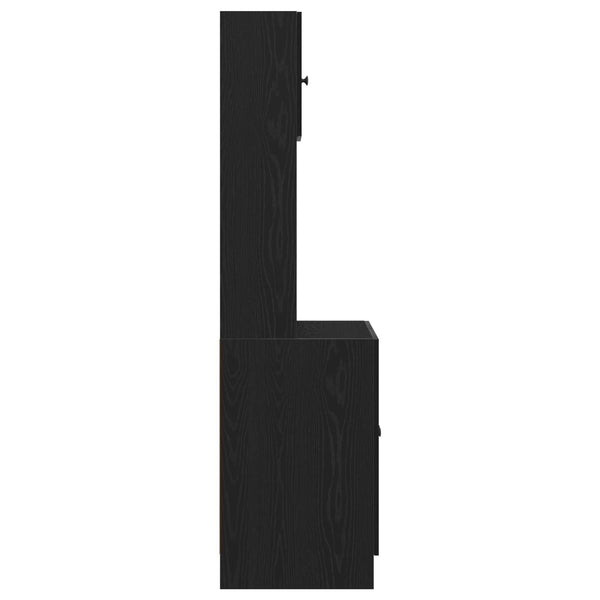 Küchenbuffet 2er Set Schwarz Eiche 180 cm