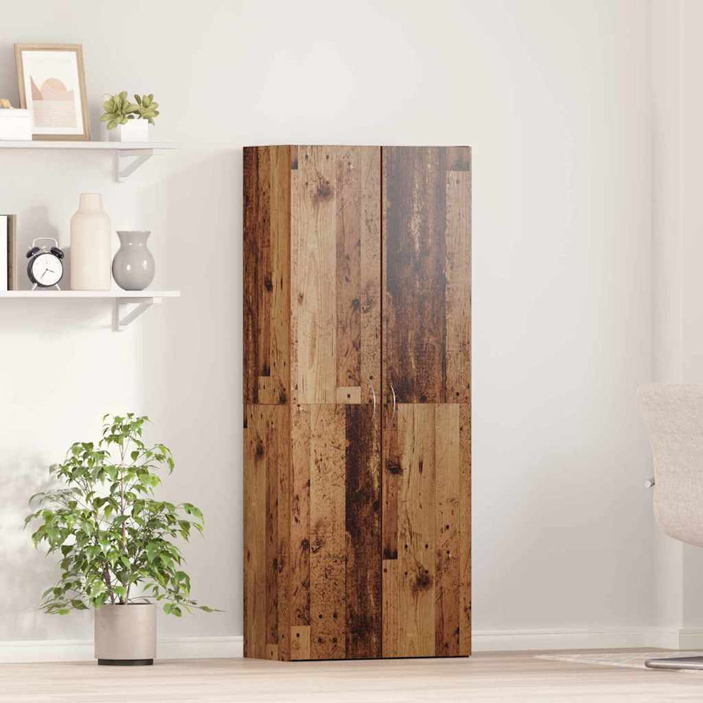 Büroschrank Altholz 60x32x152,5 cm