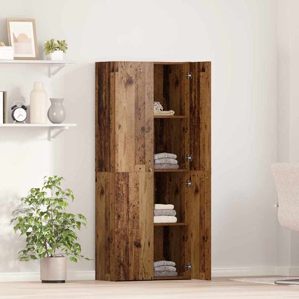 Büroschrank Altholz 60x32x152,5 cm