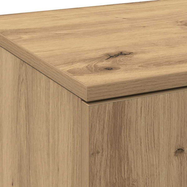 Highboard Eiche 80x35x180cm Holzwerkstoff