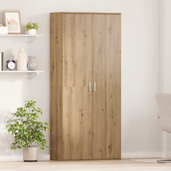 Highboard Eiche 80x35x180cm Holzwerkstoff