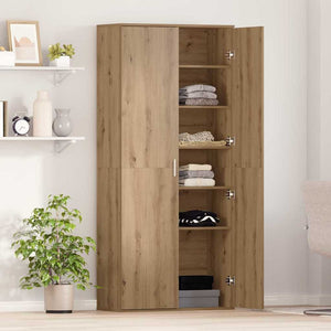 Highboard Eiche 80x35x180cm Holzwerkstoff