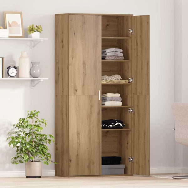 Highboard Eiche 80x35x180cm Holzwerkstoff