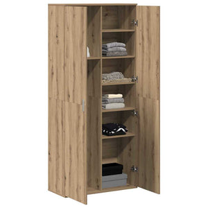 Highboard Eiche 80x35x180cm Holzwerkstoff
