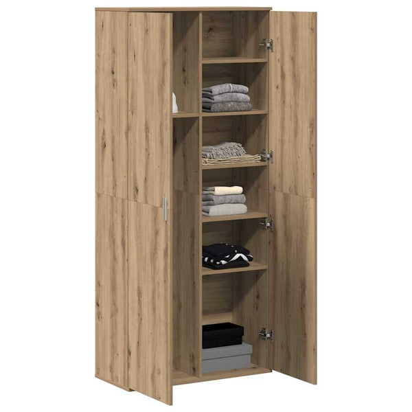 Highboard Eiche 80x35x180cm Holzwerkstoff