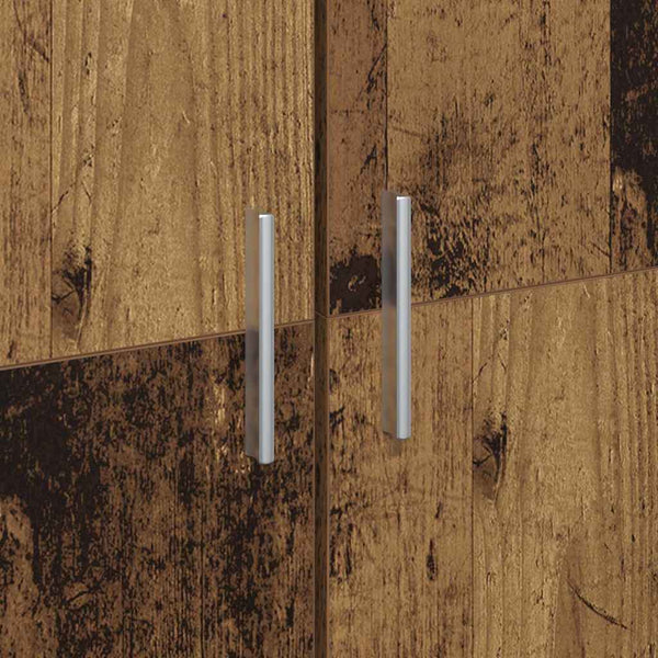 vidaXL Highboard en bois de récupération 60 x 35 x 180 cm Bois d'ingénierie