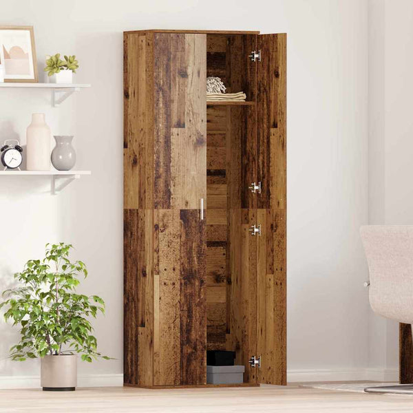 vidaXL Highboard en bois de récupération 60 x 35 x 180 cm Bois d'ingénierie