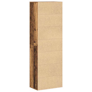 vidaXL Highboard en bois de récupération 60 x 35 x 180 cm Bois d'ingénierie