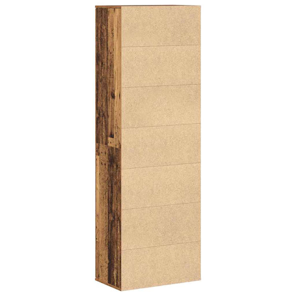 vidaXL Highboard en bois de récupération 60 x 35 x 180 cm Bois d'ingénierie