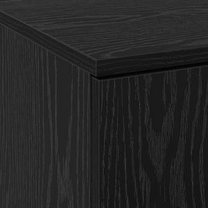 Highboard Schwarz Eichen-Optik 180 cm