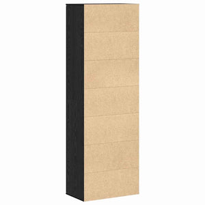 Highboard Schwarz Eichen-Optik 180 cm