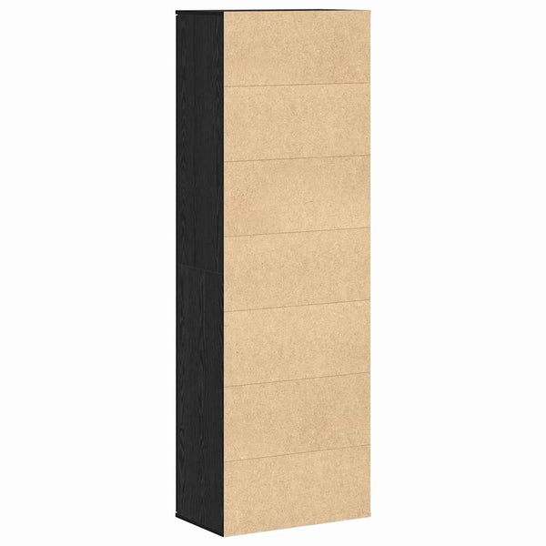 Highboard Schwarz Eichen-Optik 180 cm