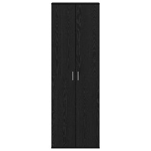 Highboard Schwarz Eichen-Optik 180 cm