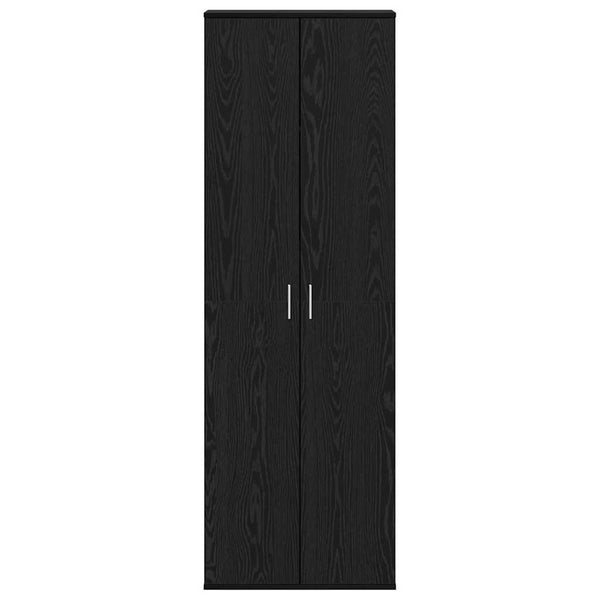 Highboard Schwarz Eichen-Optik 180 cm